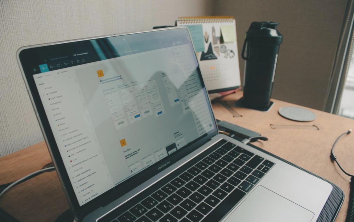 Investment analysis workspace showing market research materials and financial data